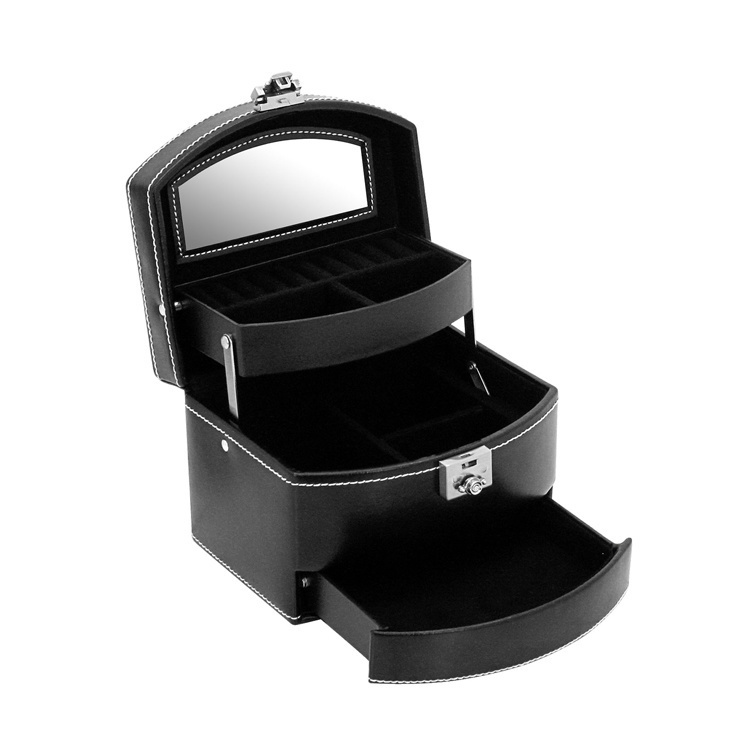 FRIEDRICH Schmuckkoffer London S - Schwarz/Silver