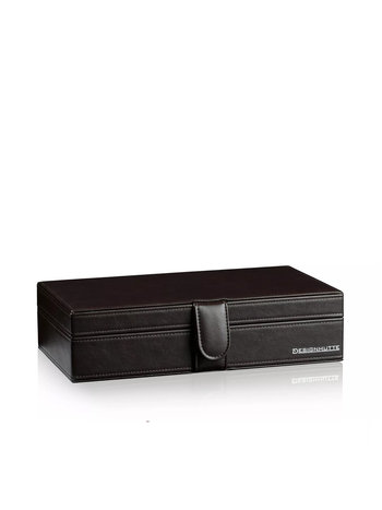 Designhütte Uhrenbox Seattle 10 - Dunkelbraun