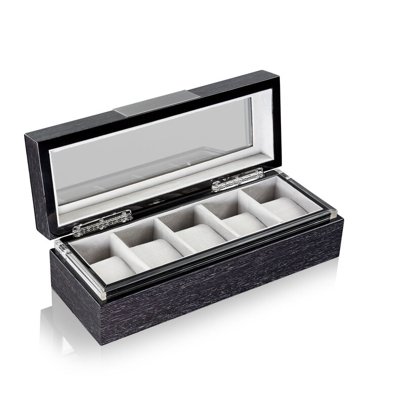 Heisse & Söhne Uhrenbox mit Sichtfenster Executive 5 - Quercus