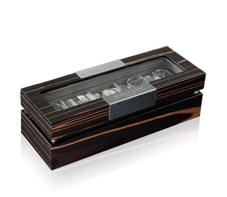 Heisse & Söhne Uhrenbox mit Sichtfenster Executive 5 - Makassar