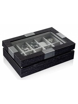 Heisse & Söhne Uhrenbox mit Sichtfenster Executive 10 Quercus