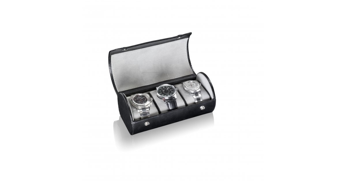 Heisse & Söhne Uhrenrolle James 3 - Schwarz