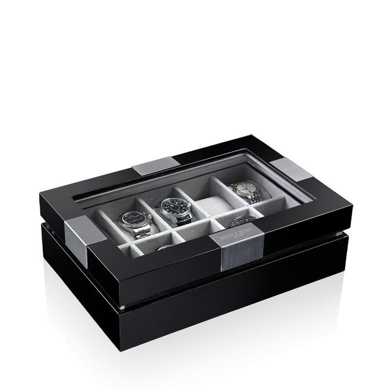 Heisse & Söhne Uhrenbox Executive 10 - Schwarz