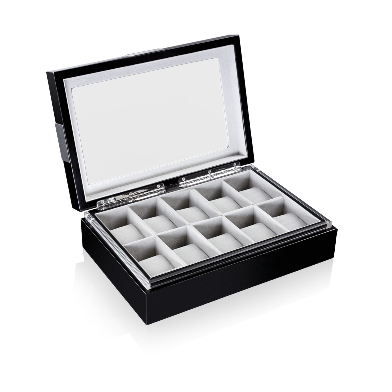 Heisse & Söhne Uhrenbox Executive 10 - Schwarz