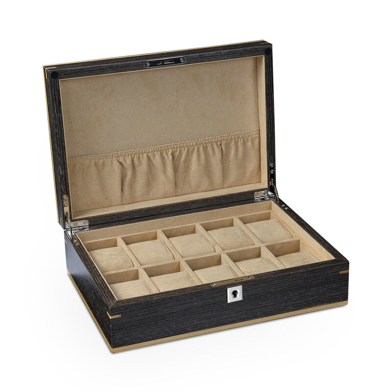 Heisse & Söhne Uhrenbox Aberdeen 10 - Schwarz