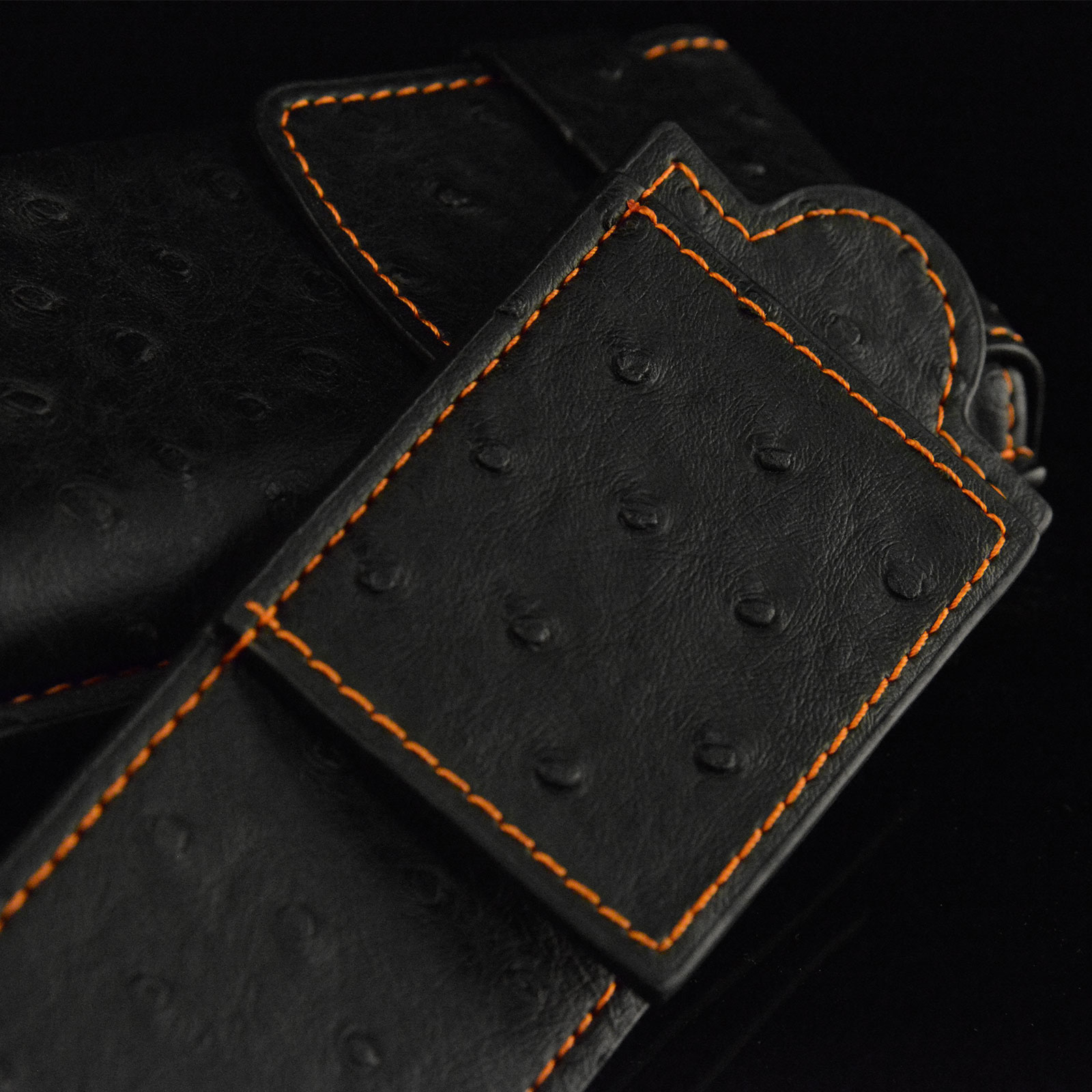 Heisse & Söhne  Uhrenetui Mondo Ostrich - Orange