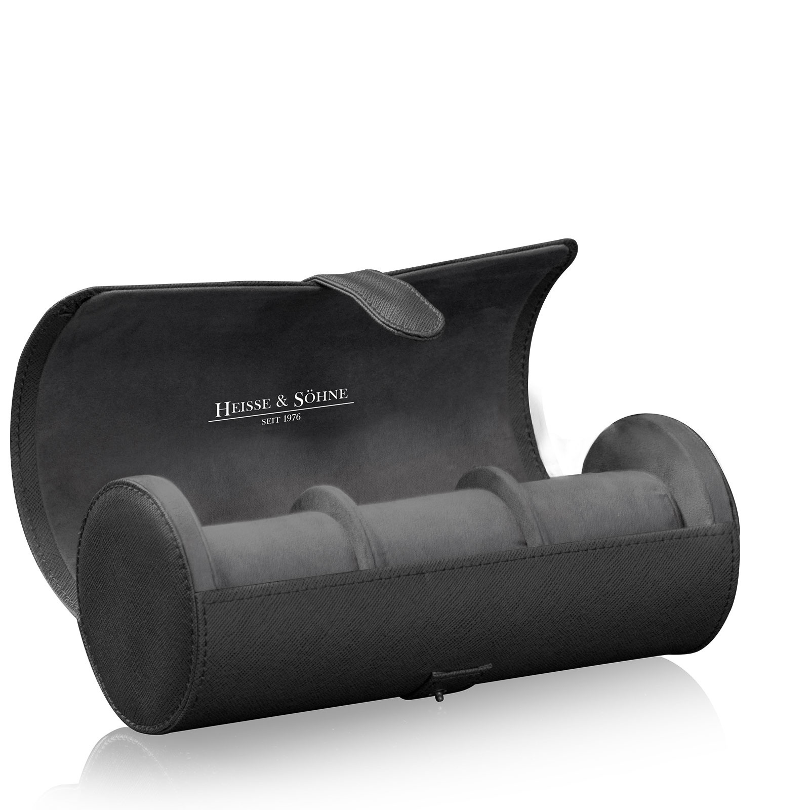 Heisse & Söhne  Uhrenrolle Rondo 3 - Schwarz