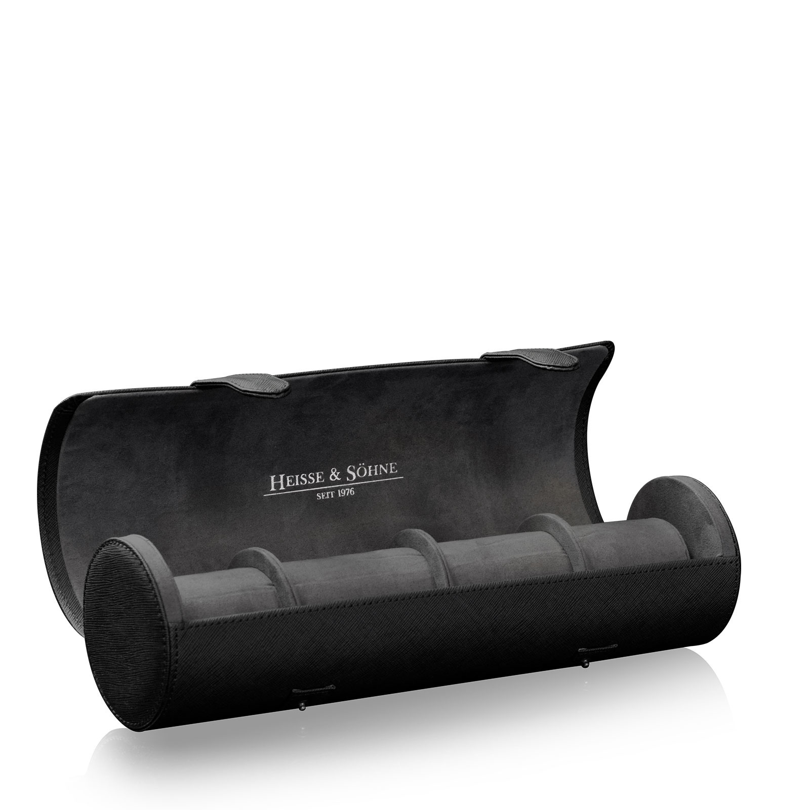 Heisse & Söhne  Uhrenrolle / Uhrenetui Rondo 5 - Schwarz