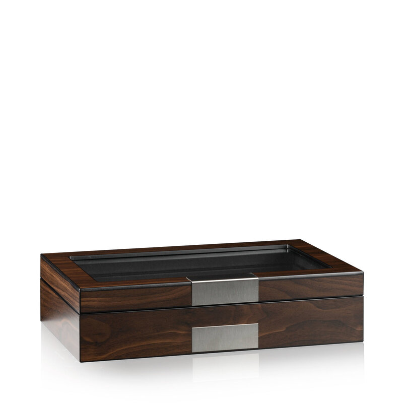 Heisse & Söhne  Uhrenbox Monteray 8+ - Walnuss Seidenmatt