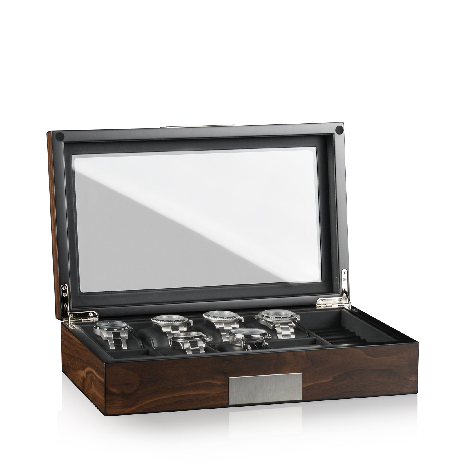 Heisse & Söhne  Uhrenbox Monteray 8+ - Walnuss Seidenmatt