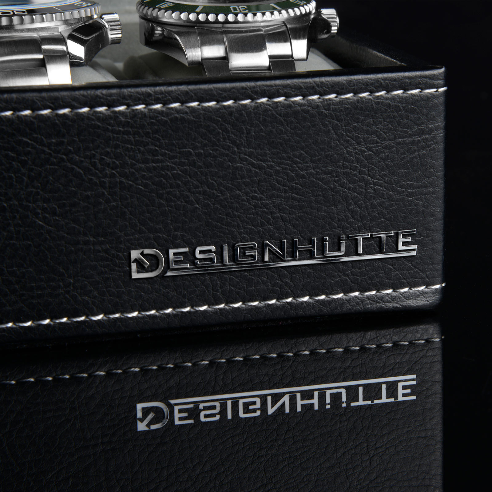 Designhütte Uhrenbox Houston 5 - Schwarz