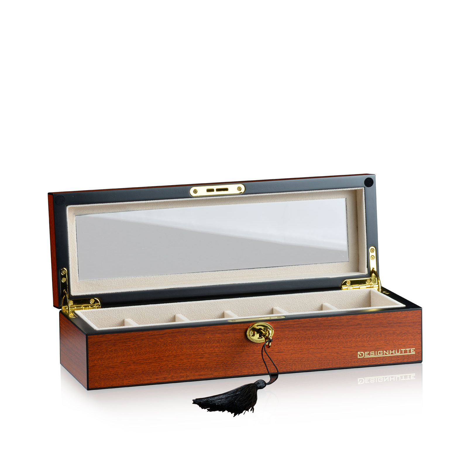 Designhütte Uhrenbox Auckland 6 - Kirsche