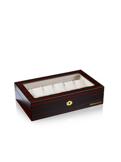 Designhütte Uhrenbox Auckland 12 -Braun, Schwarz