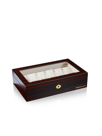 Designhütte Uhrenbox Auckland 12 -Braun, Schwarz