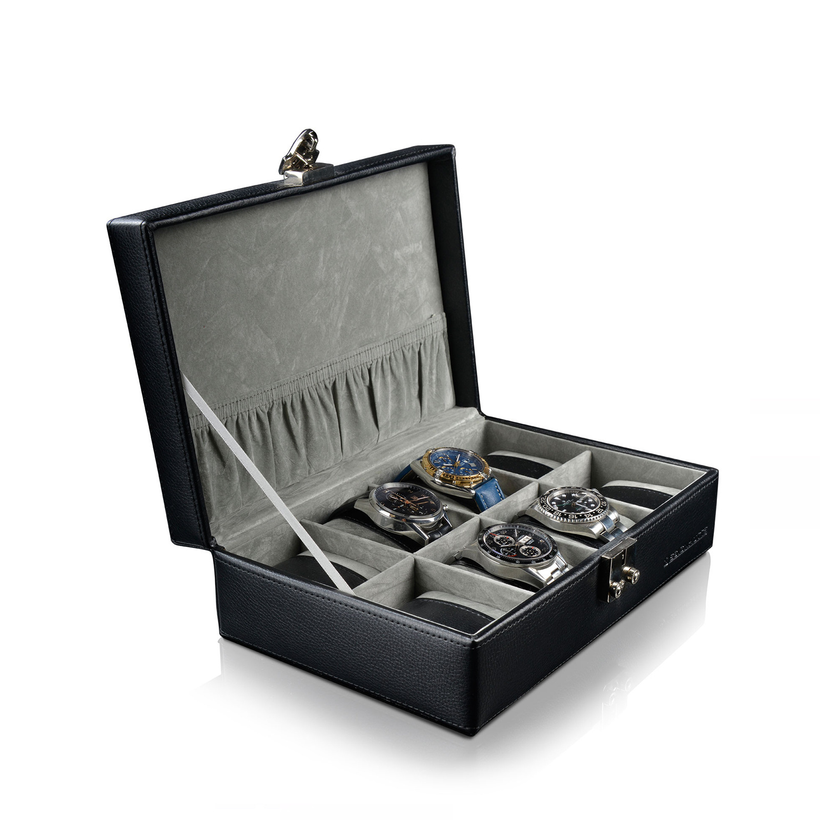 Designhütte Uhrenbox Solid 8 - Schwarz