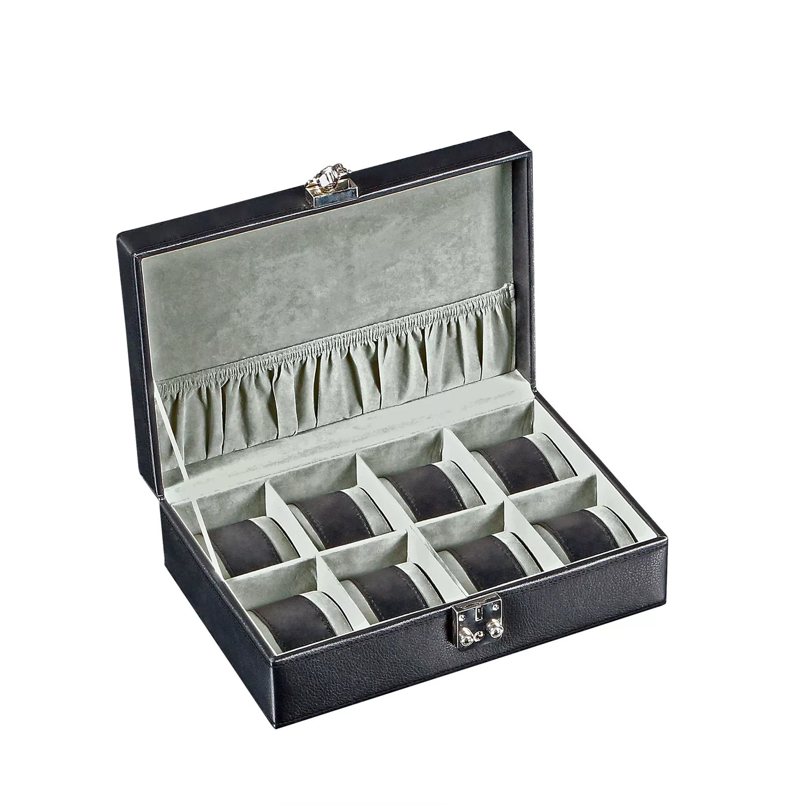 Designhütte Uhrenbox Solid 8 - Schwarz