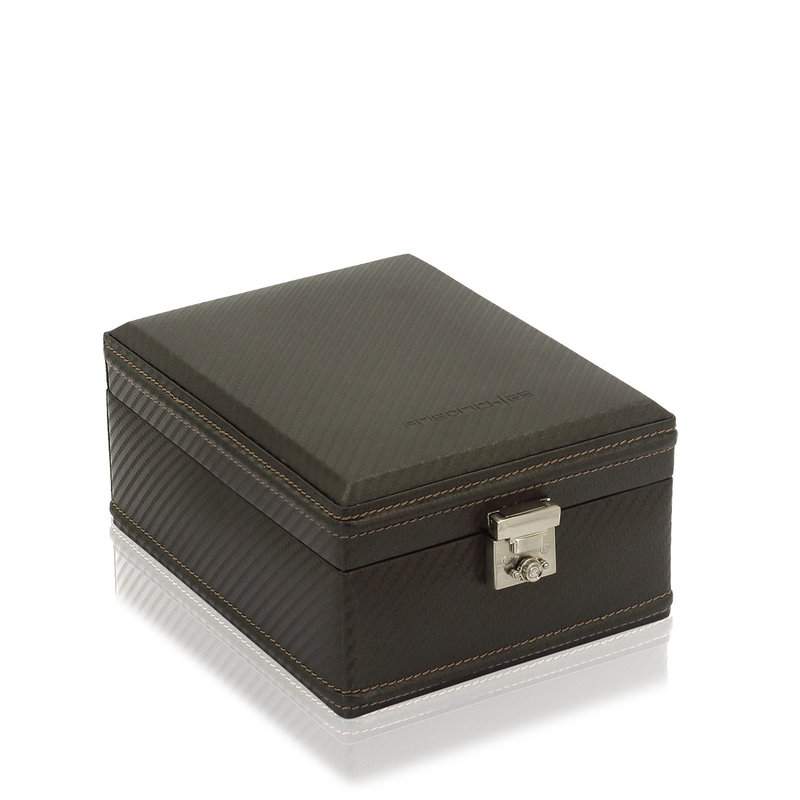 FRIEDRICH Uhrenkasten Carbon 4 - Dunkelbraun