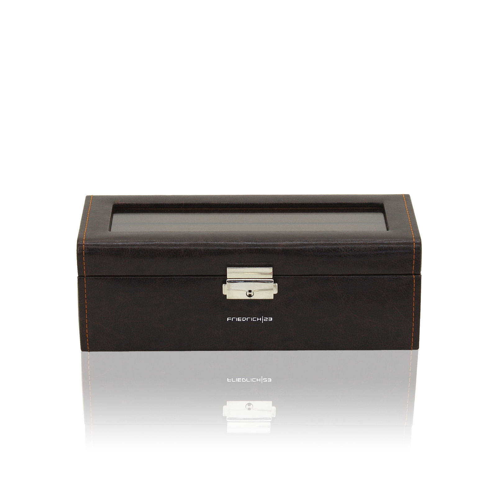 FRIEDRICH Uhrenbox mit Sichtfenster Bond 4 - Braun