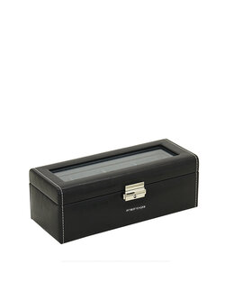 FRIEDRICH Uhrenbox mit Sichtfenster Bond 4 - Schwarz