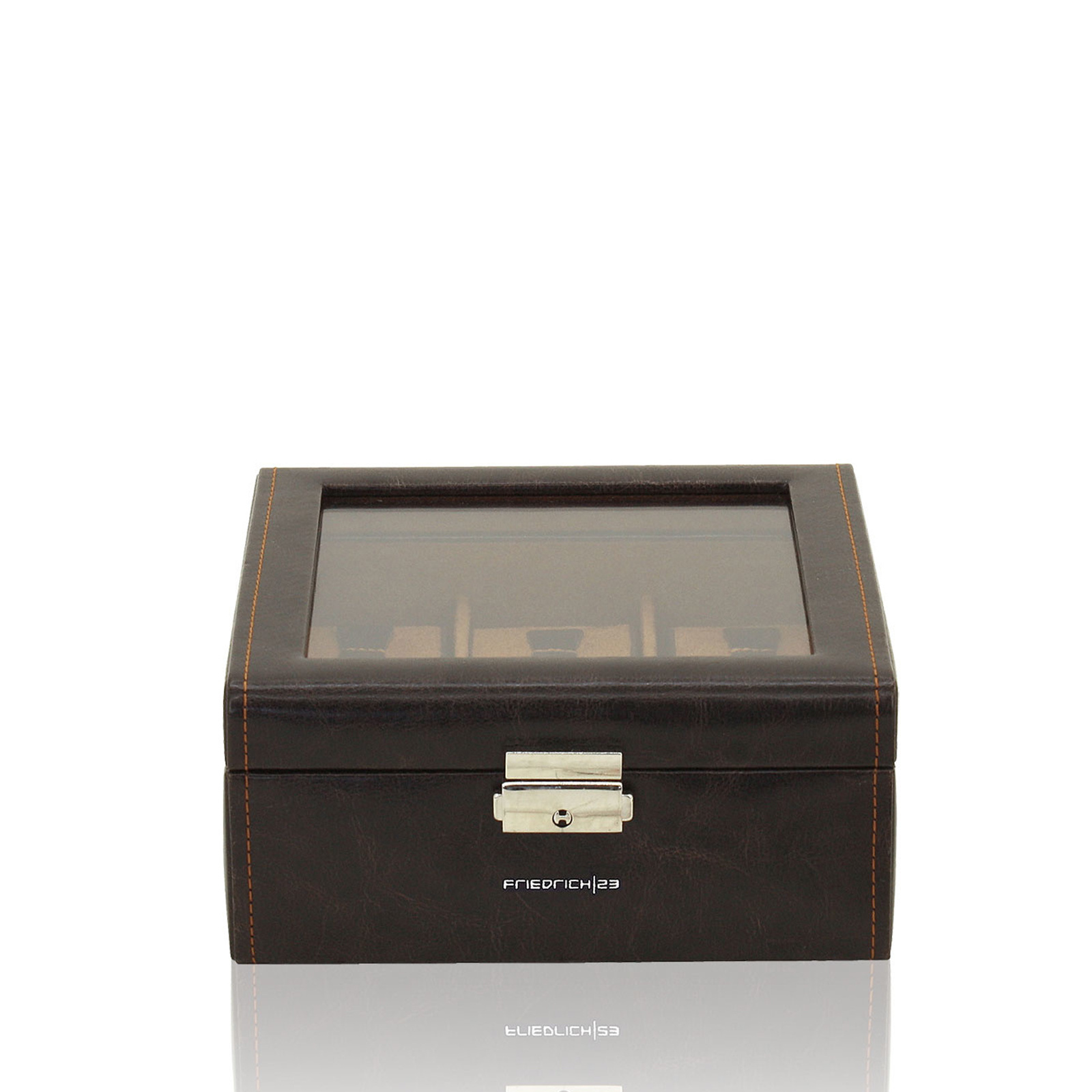 FRIEDRICH Uhrenbox mit Sichtfenster Bond 6 - Braun