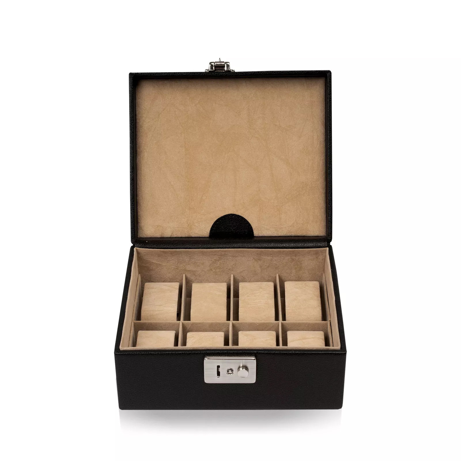 WINDROSE Uhrenkoffer Beluga 8 - Schwarz