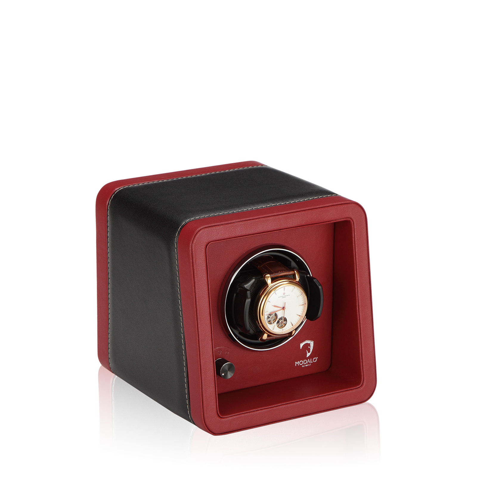 Modalo Uhrenbeweger Saturn 1 - Schwarz Rot