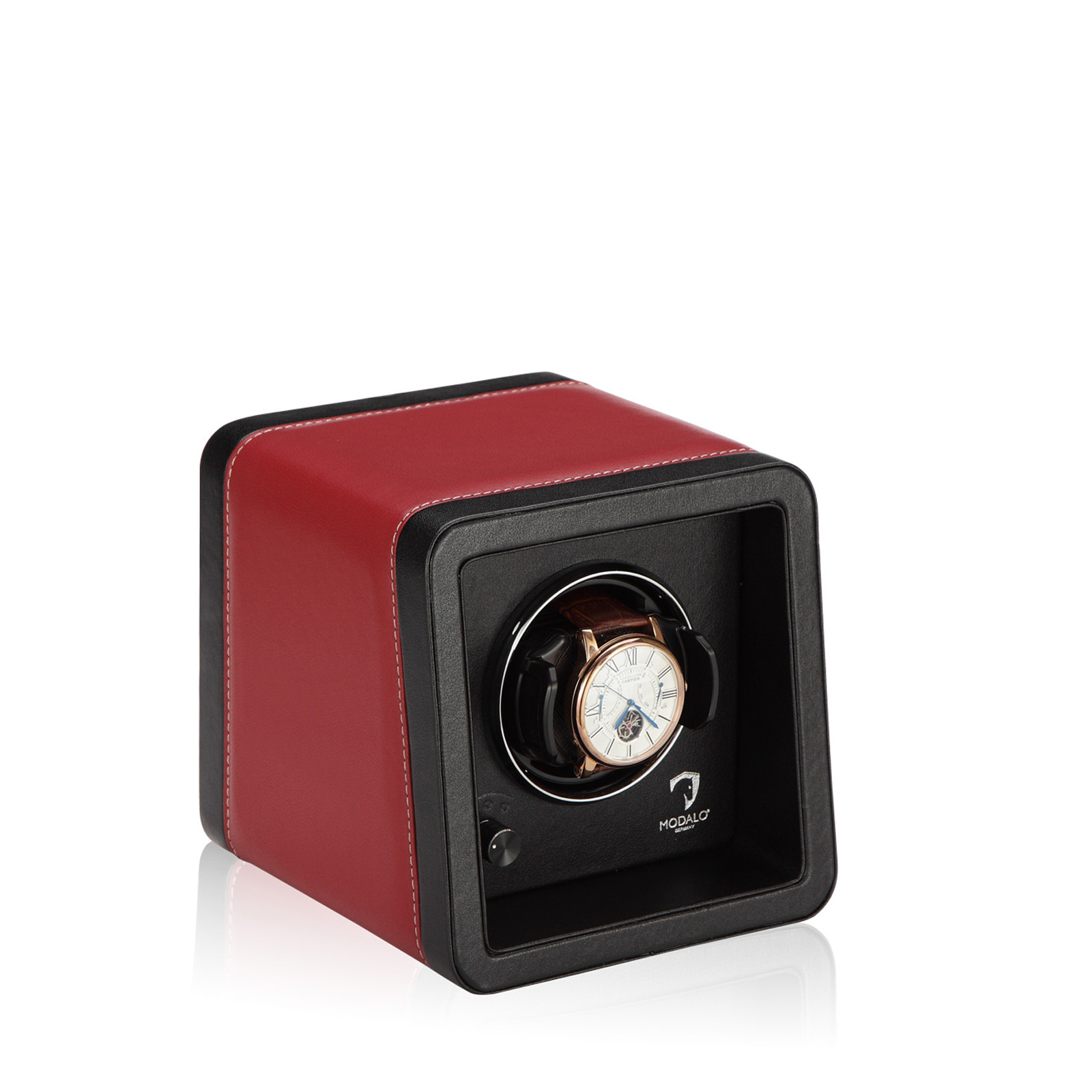 Modalo Uhrenbeweger Saturn 1 - Rot Schwarz