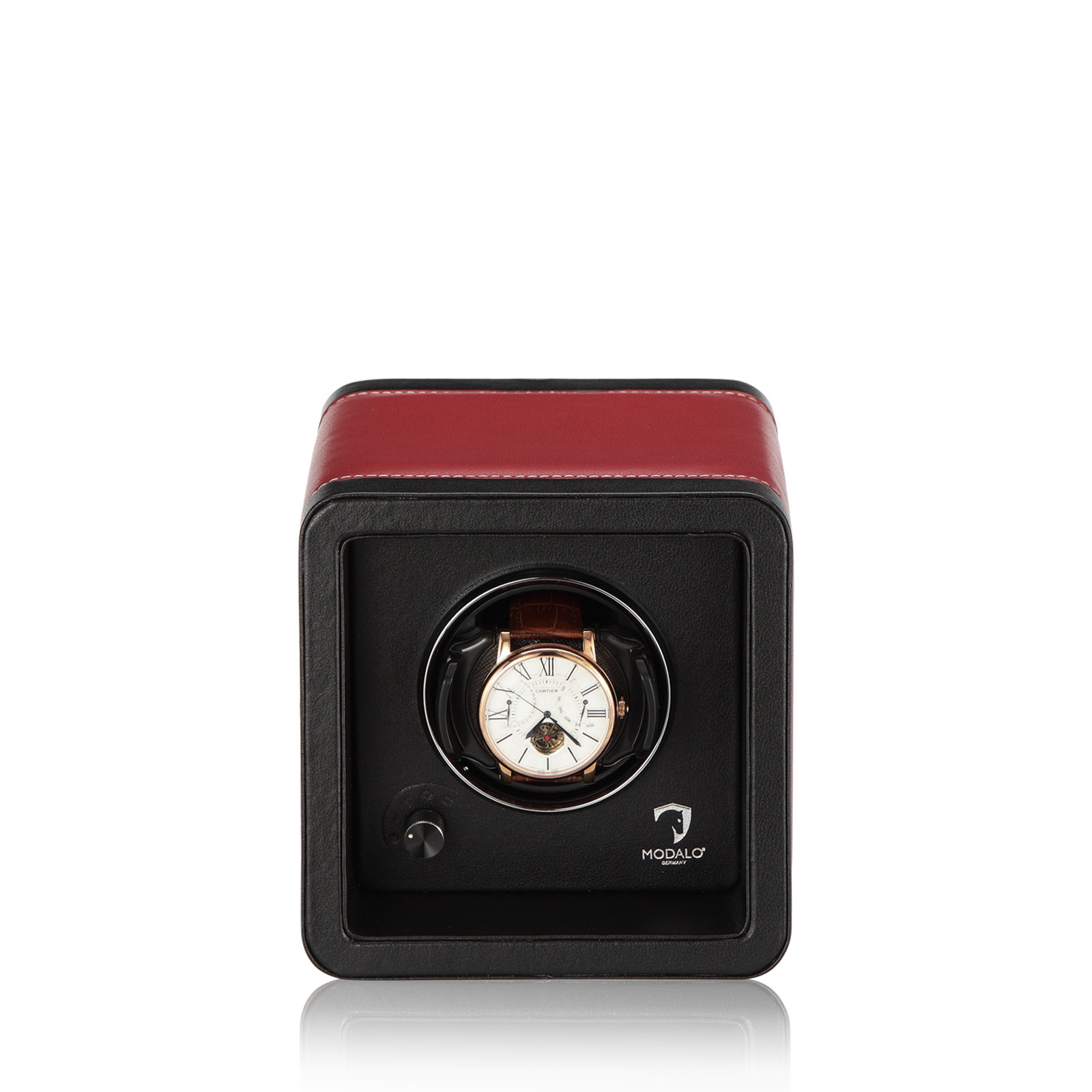 Modalo Uhrenbeweger Saturn 1 - Rot Schwarz