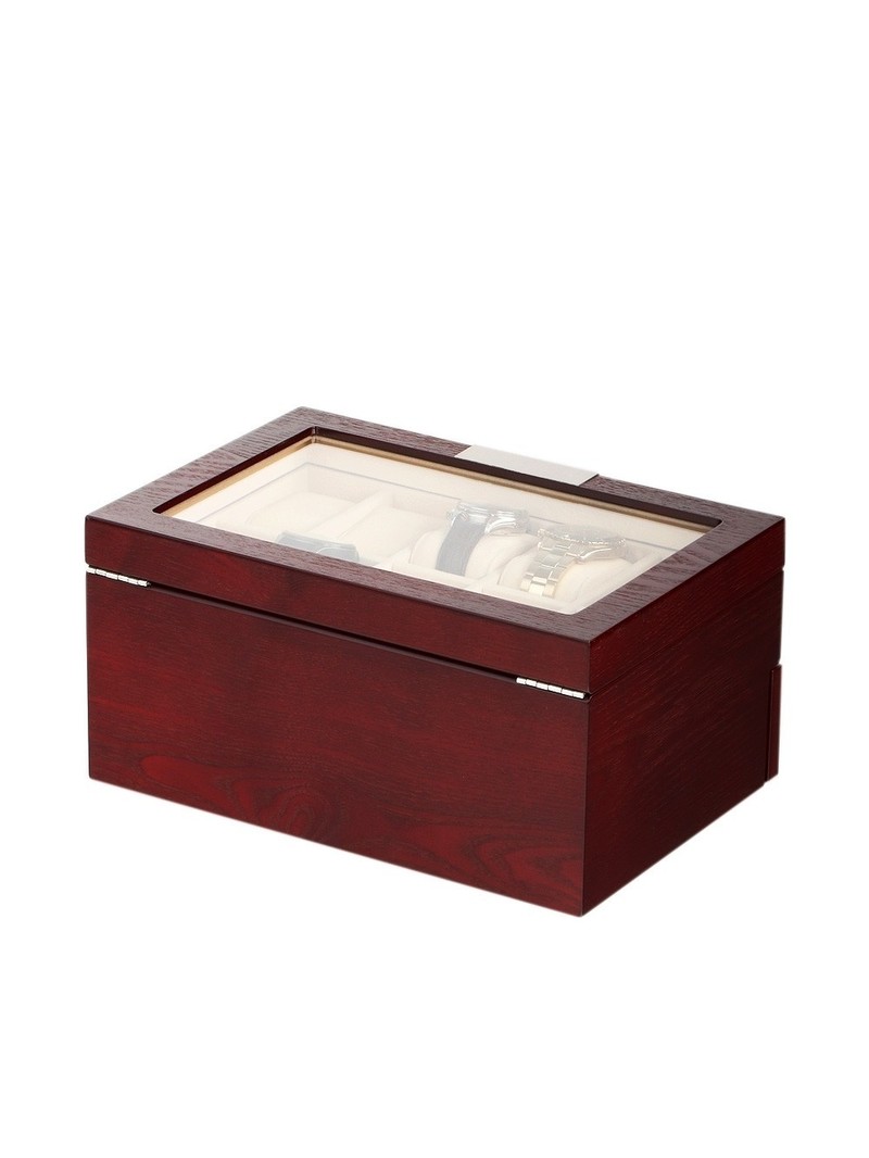 LuxTech  Uhrenbox LT-2350-20C für 20 Uhren cherry