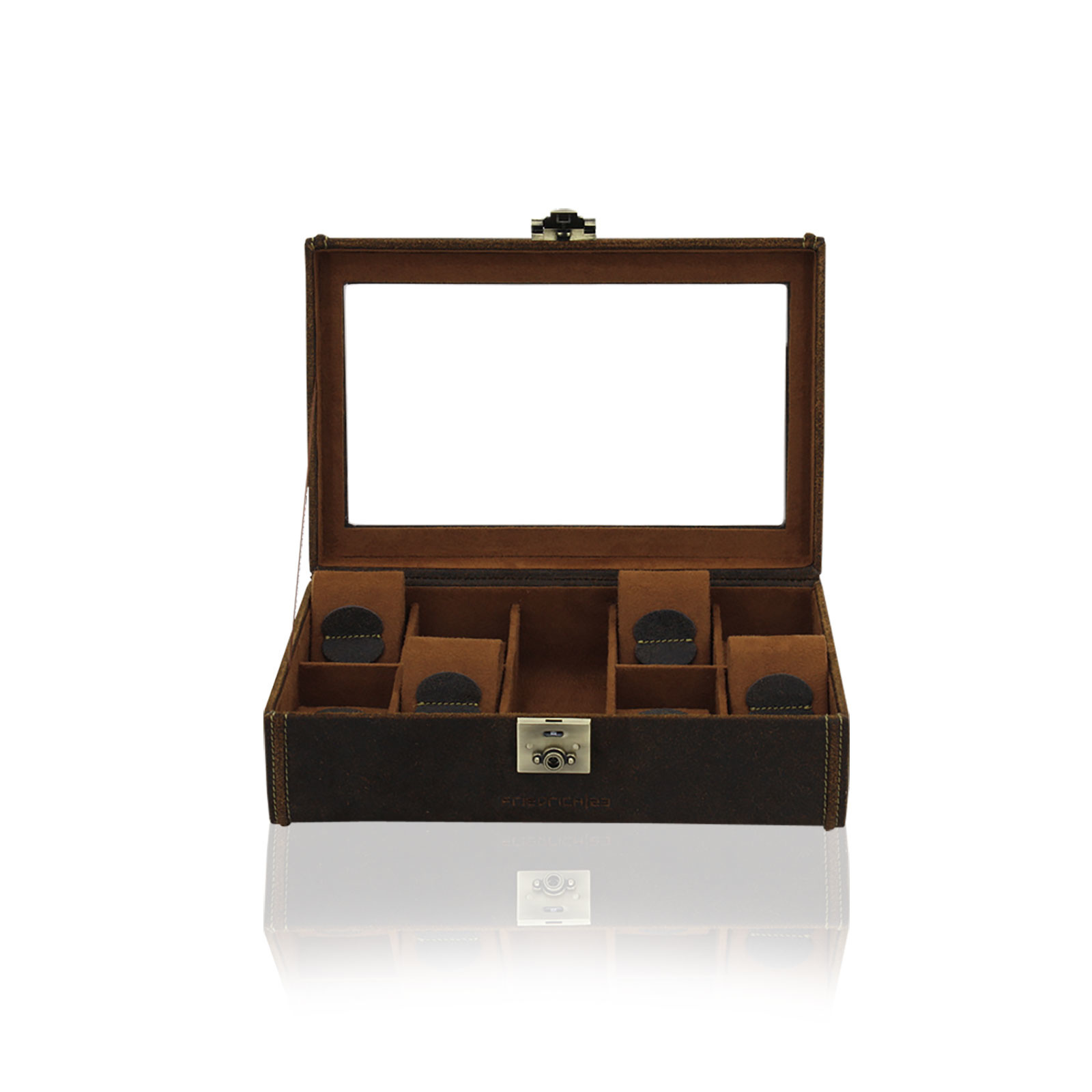 FRIEDRICH  Uhrenbox Cubano XL - Braun