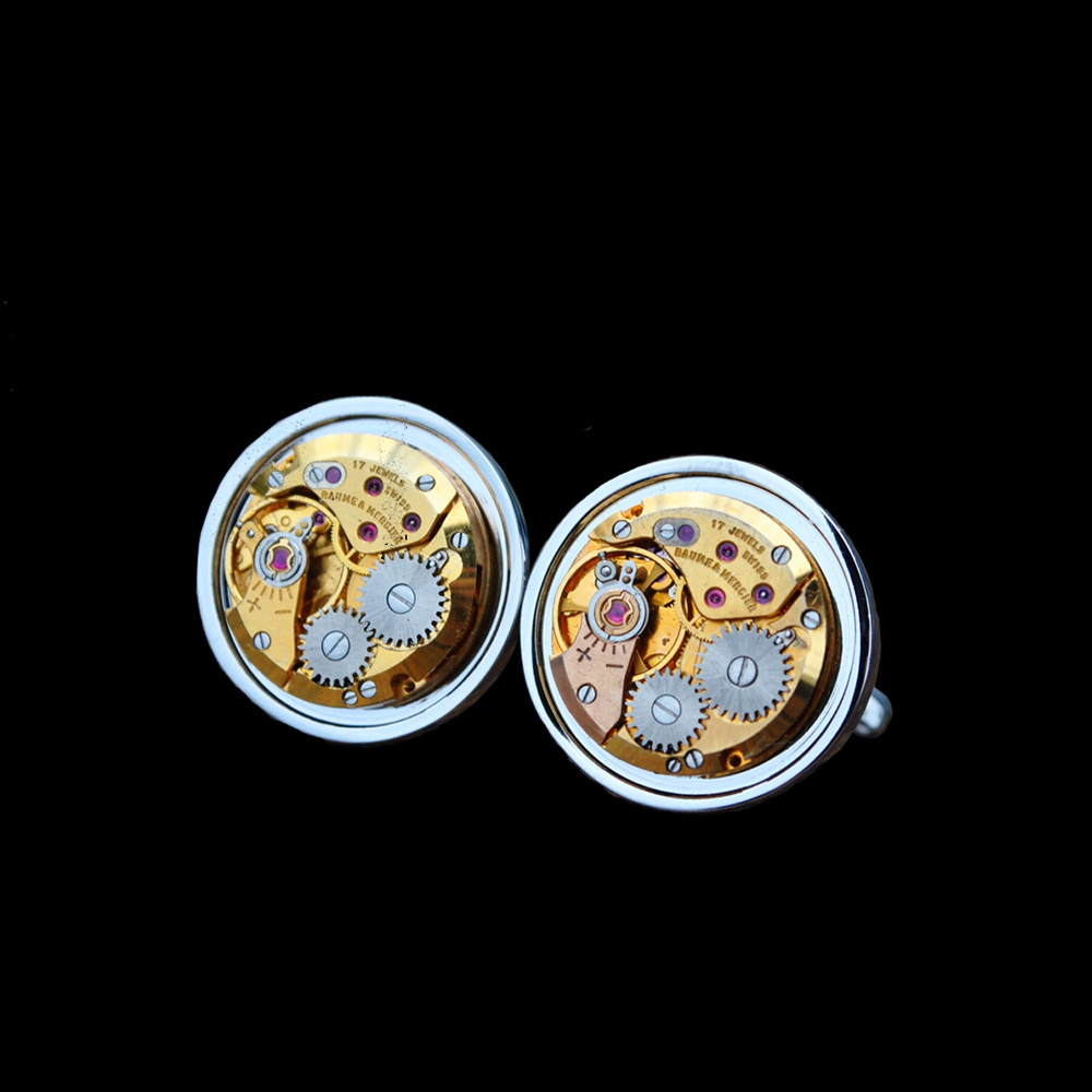 Baume & Mercier Manschettenknöpfe – Gold – 17 Juwelen