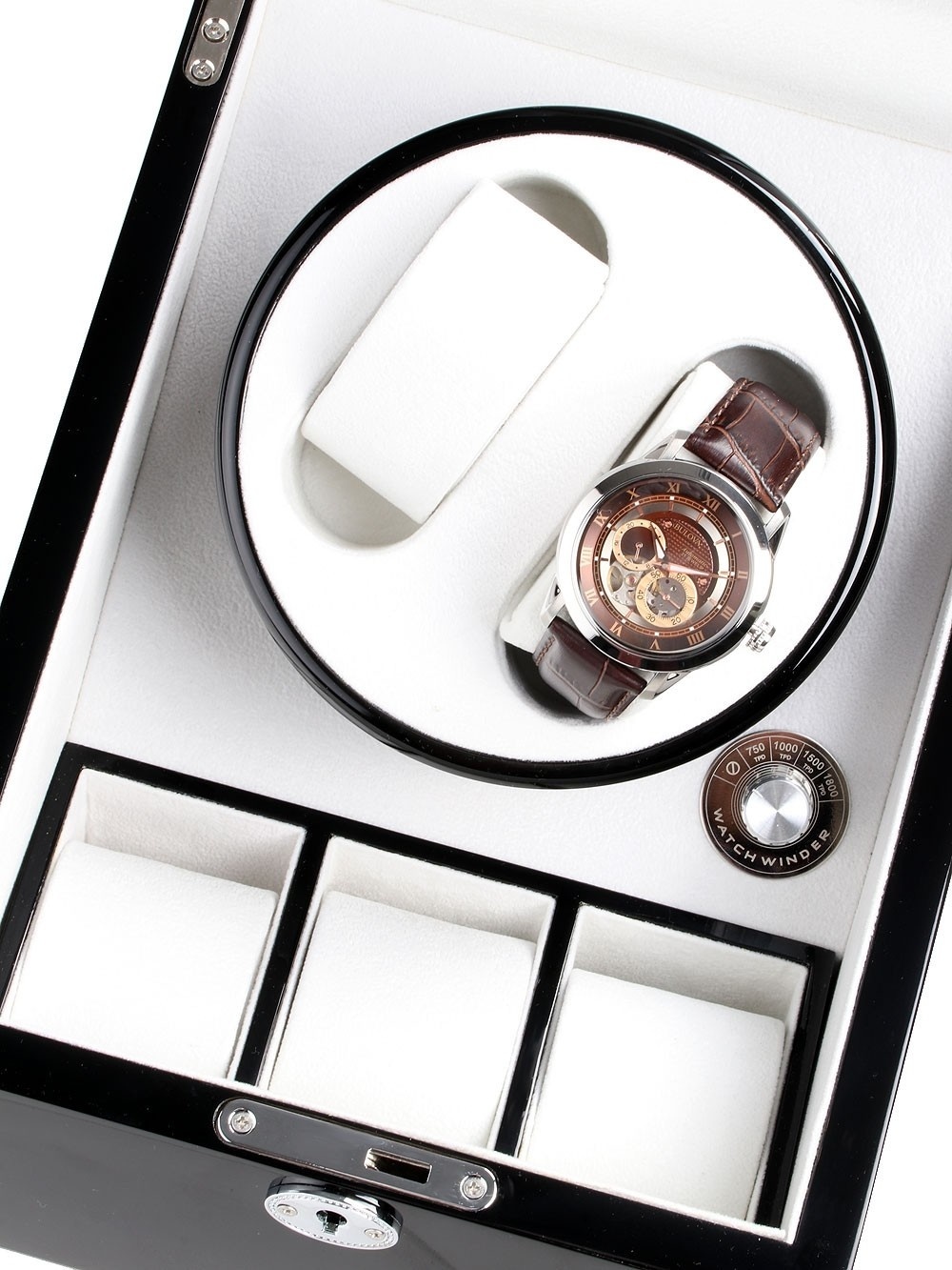 LuxTech  Uhrenbeweger  LT-1011-2BL Black für 2 Uhren