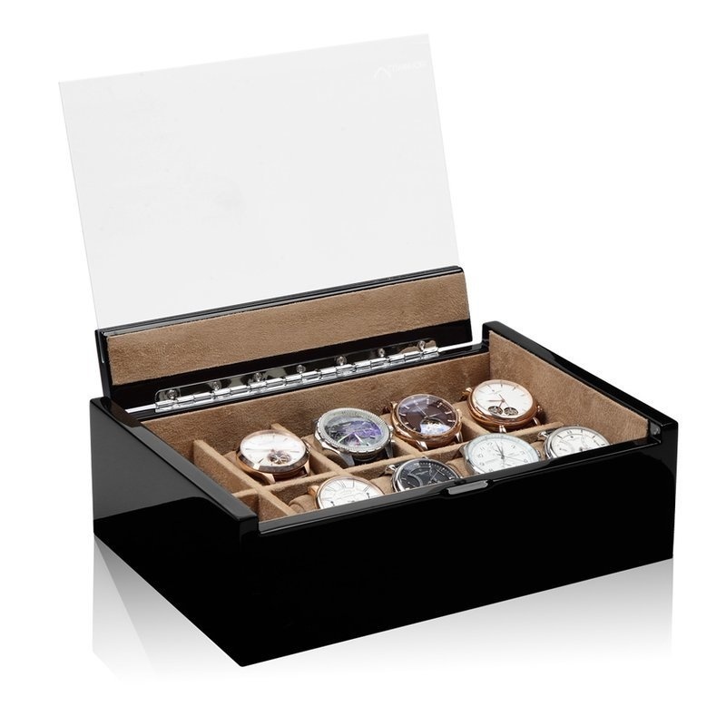 Modalo Lucia Uhrenbox für 10 Uhren Schwarz-Beige