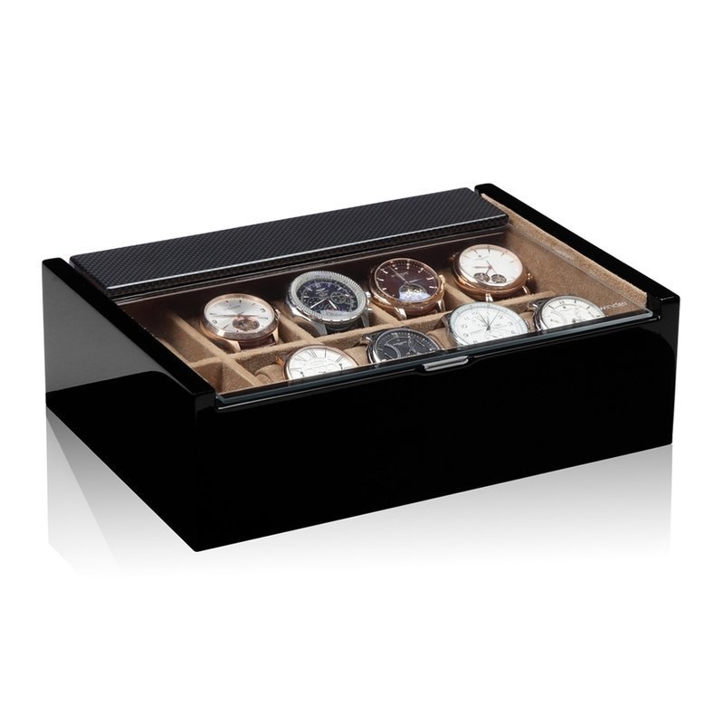 Modalo Lucia Uhrenbox für 10 Uhren Carbon-Beige