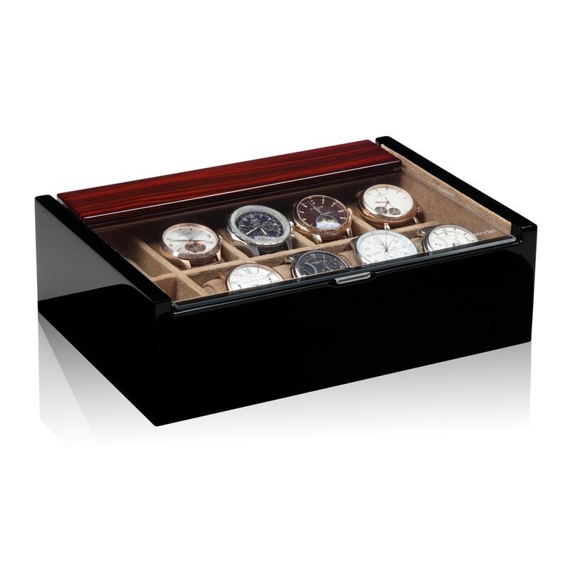 Modalo  Lucia Uhrenbox für 10 Uhren Makassar-Beige