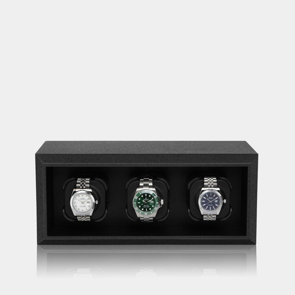 Modalo Uhrenbeweger Affinity LV3 für 3 Uhren schwarz