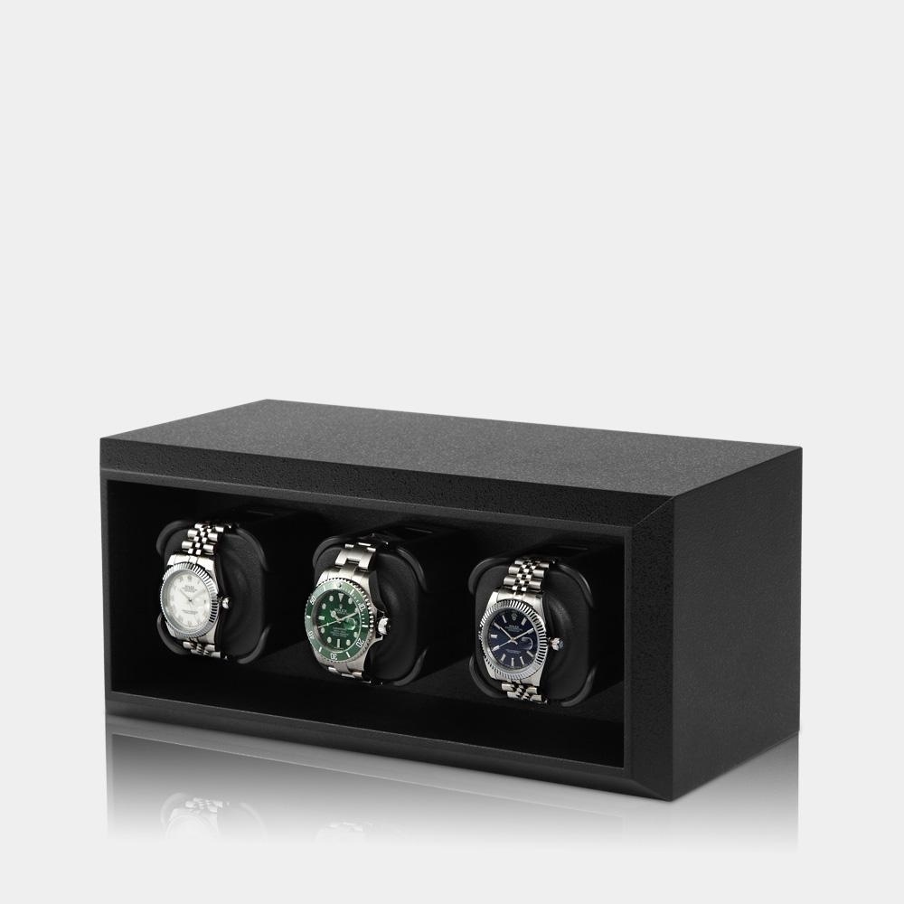 Modalo Uhrenbeweger Affinity LV3 für 3 Uhren schwarz