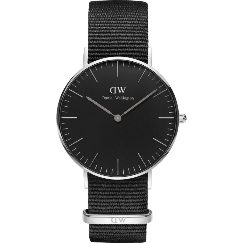 Daniel Wellington Classic Black Cornwall Silver  DW00100151