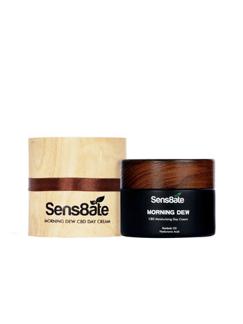 Sens8ate Skincare Morning Dew CBD Tagescreme