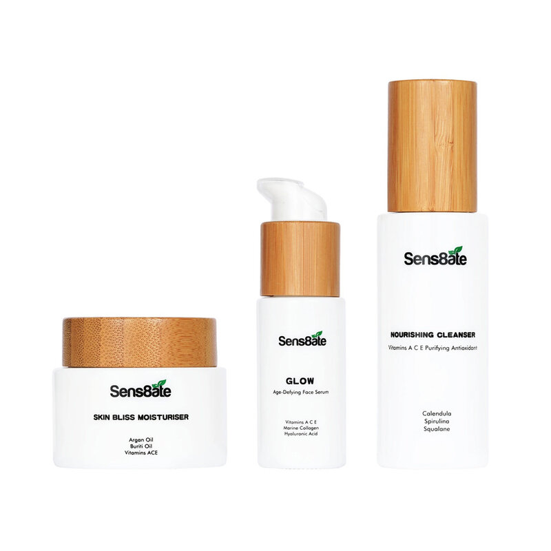 Sens8ate Skincare Hydrat & Glow Set Trio