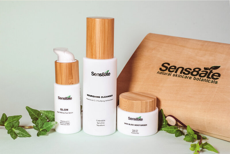 Sens8ate Skincare Hydrat & Glow Set Trio