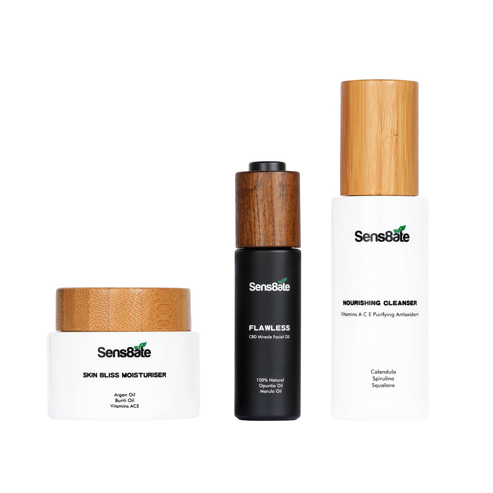 Sens8ate Skincare Wiederherstellen, Feuchtigkeit & Glow Combo