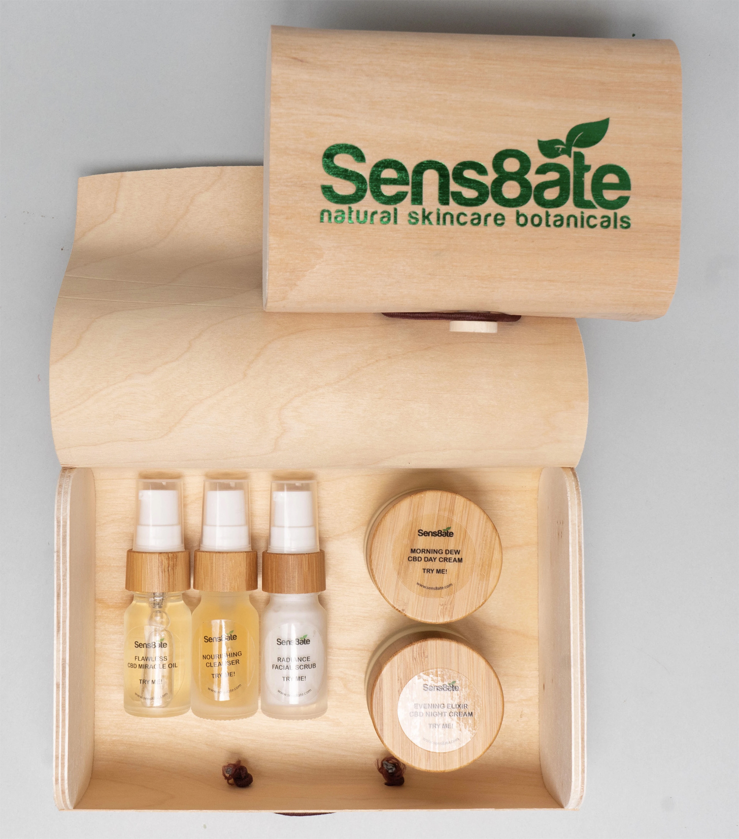 Sens8ate Skincare Komplettset - Premium-Miniset