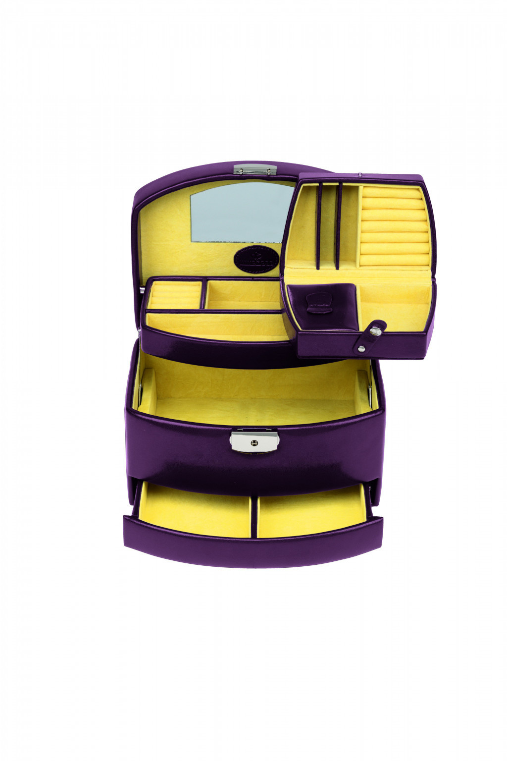 WINDROSE Schmuckkästchen Merino 15 - AUBERGINE