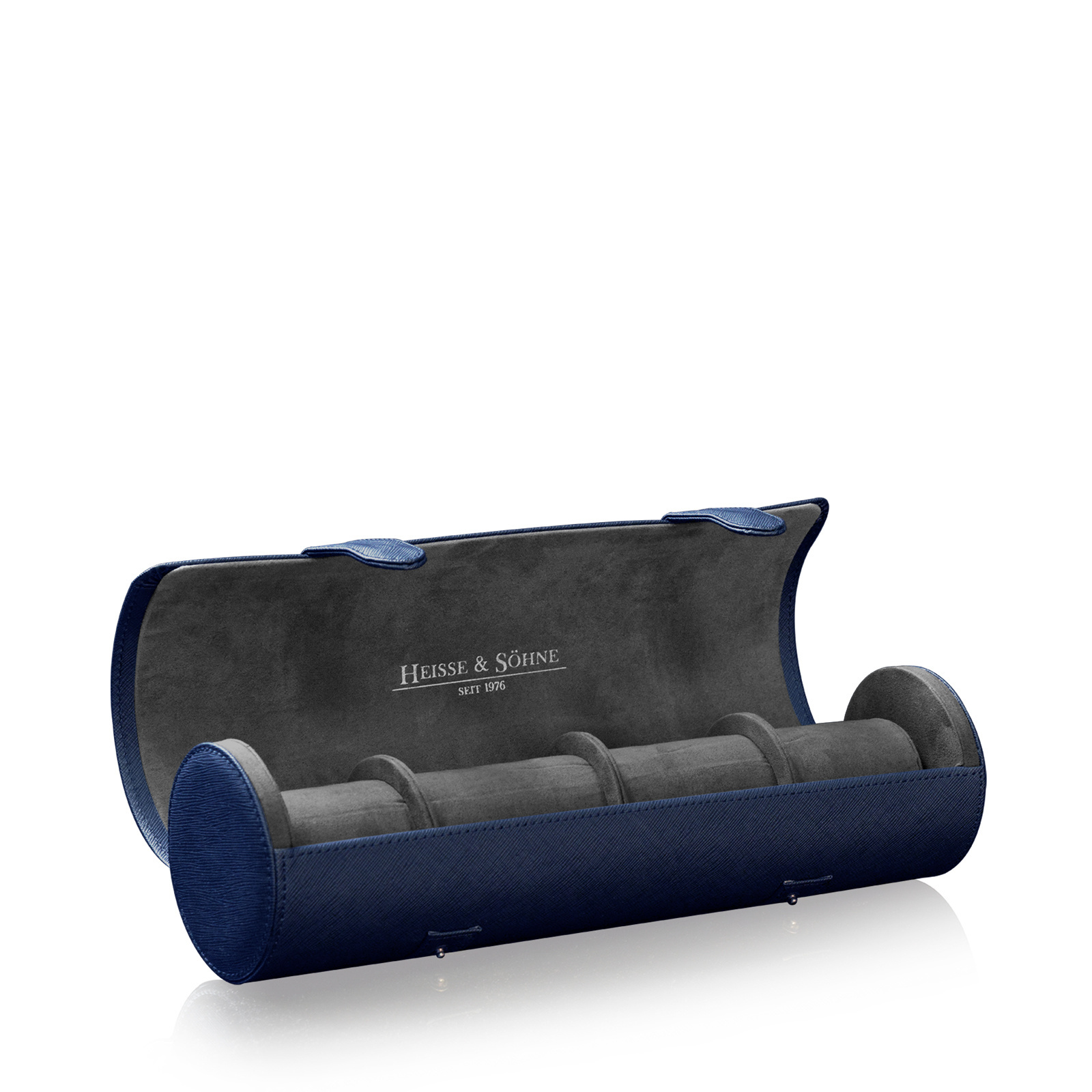 Heisse & Söhne  Uhrenrolle / Uhrenetui Rondo 5 -Blau