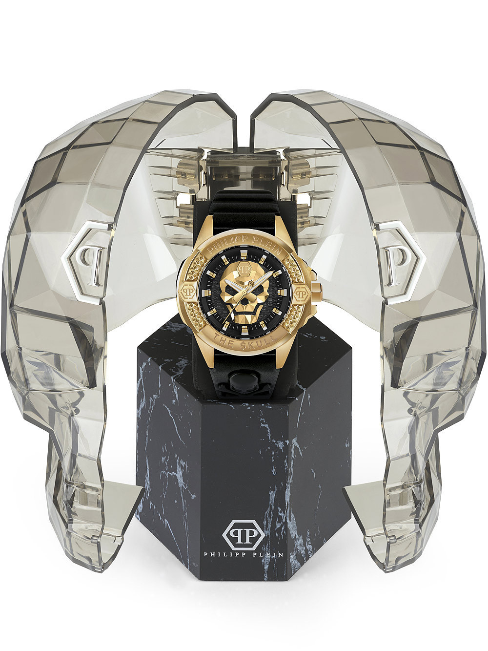 Philipp Plein The $kull Titan Gold 44mm Herrenuhr PWAAA0521