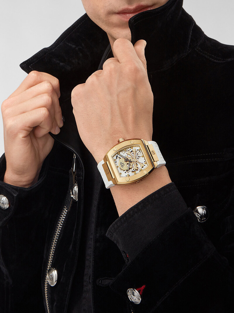 Philipp Plein The Skeleton Automatik 44mm Herrenuhr  PWBAA0421