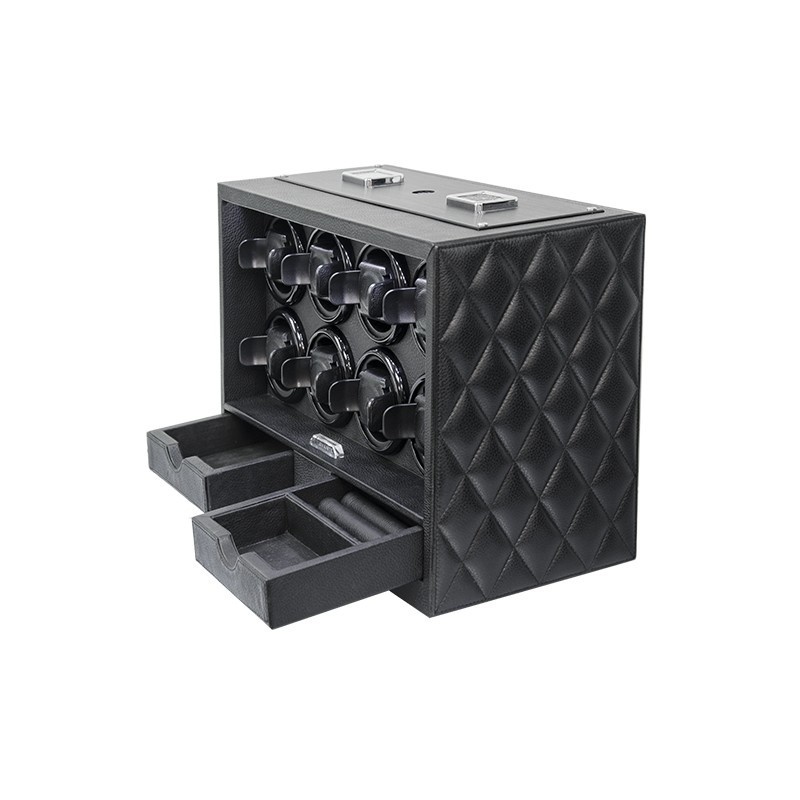 Avante Grand Keeper 8 S8v3 BS Uhrenbeweger - Echtes Rindsleder für 8 Uhren