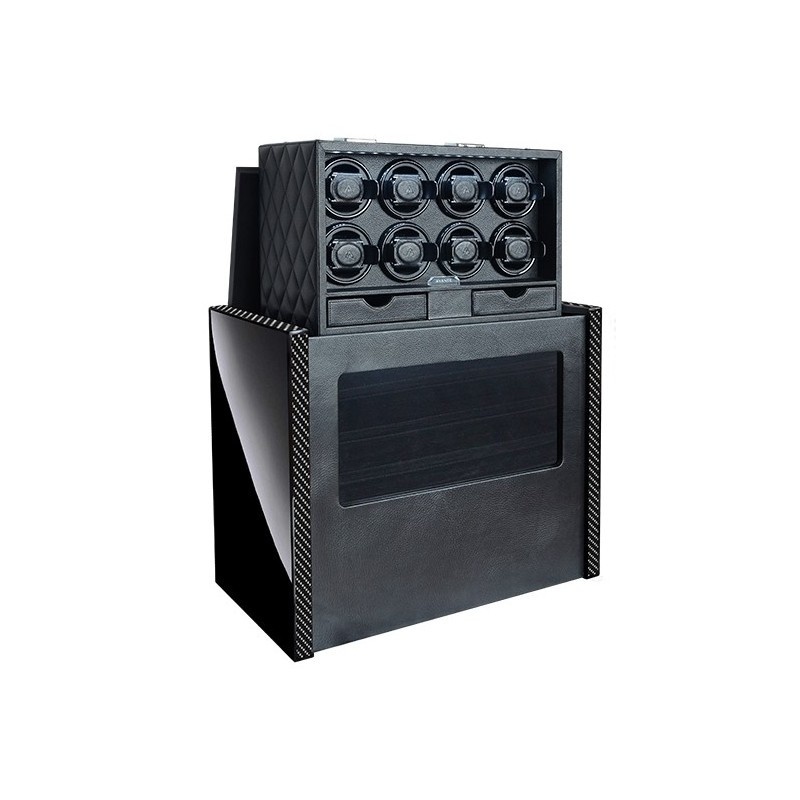 Avante Uhrenbeweger Virtuoso Carbon Rindsleder für 8 Uhren / R8v3CF