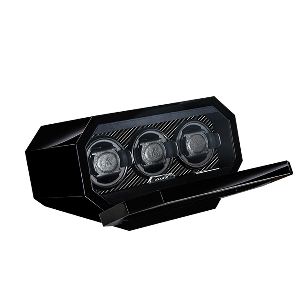 Avante Schwarze Hochglanzlackierung mit Karbon-Inlay für 3 Uhren R3v3 BK CF Limited Edition